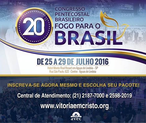Vem aí Congresso ‘Fogo para o Brasil’